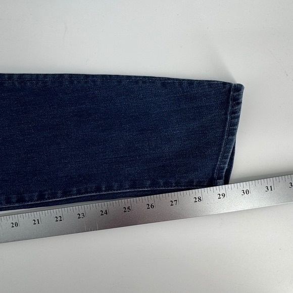 Mother The Looker Skinny Jeans Women 27 Dark Blue Distressed Denim Made in USA - Picture 6 of 11